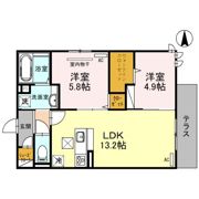 SPECIALE（スペチアーレ）沢良宜西の間取り画像