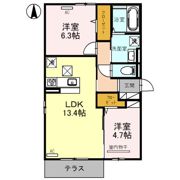 SPECIALE（スペチアーレ）沢良宜西の間取り画像