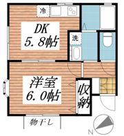 タカノパレスの間取り画像