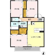 エアリー・コート東白山台 Aの間取り画像