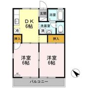 セジュール東和田 Bの間取り画像