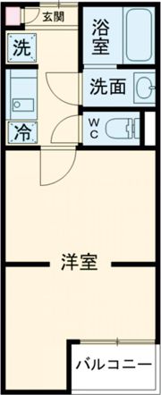 レジデンスウエスト小作の間取り画像
