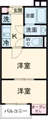 レジデンスウエスト小作の間取り画像