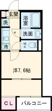 レジデンスウエスト小作の間取り画像