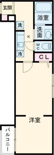 レジデンスウエスト小作の間取り画像
