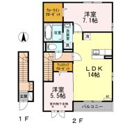 ピークメイル Bの間取り画像