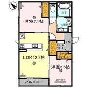 D-room和泉府中 檸檬の丘の間取り画像