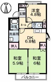 セフィラ柳ヶ丘 B棟の間取り画像