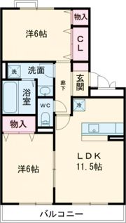リビングタウン小松壱番館の間取り画像