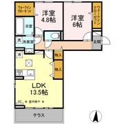 D-ROOM GRACIA A棟の間取り画像