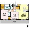 D-ROOM GRACIA A棟の間取り画像