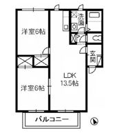 アイビーヒルズ Bの間取り画像