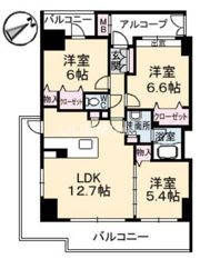 グランマスト富安の間取り画像