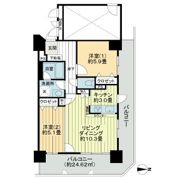 ライオンズタワー仙台長町の間取り画像