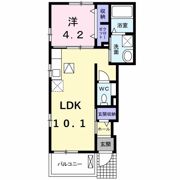 ブランドールBの間取り画像
