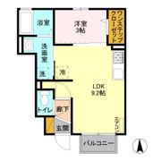 ボージャルダン Ⅳの間取り画像
