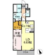 アンビエンテ柴崎 Cの間取り画像