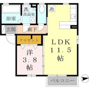 セレッソ B棟の間取り画像