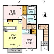クローバー青山の間取り画像