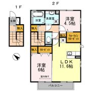 プルニエ B棟の間取り画像