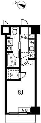 アジールコート池上の間取り画像