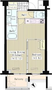 PRIME URBAN 東中野 COURTの間取り画像