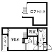Oak Tree Maison志賀の間取り画像