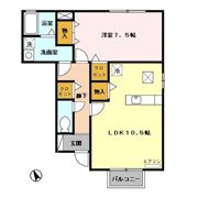グロワール Bの間取り画像