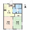 朝日ケ丘ハイツ Fの間取り画像