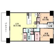 レーベン富山神通本町 ONE TOWERの間取り画像