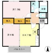 エルクレール Bの間取り画像