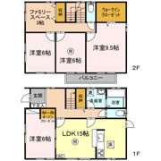 湯山貸家 一戸建の間取り画像