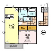 メゾンポワール大和八木の間取り画像