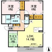 Welsh Villa Ⅱ棟の間取り画像