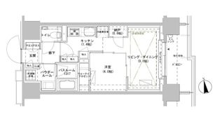 パークスフィア牛込神楽坂の間取り画像
