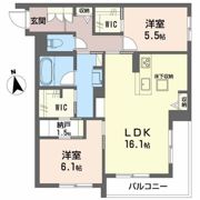 シャーメゾン胡蝶の間取り画像