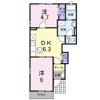 パルフェ三隈Aの間取り画像