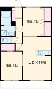 クロノス52鶴羽田の間取り画像