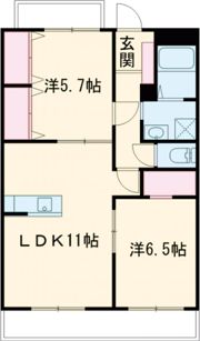 クロノス52鶴羽田の間取り画像