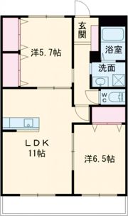 クロノス52鶴羽田の間取り画像
