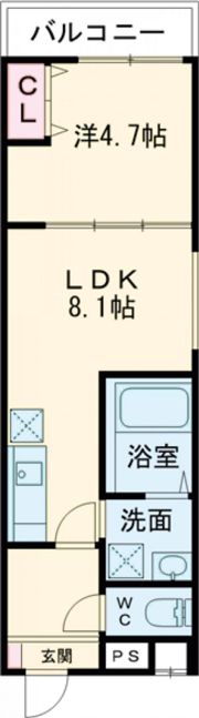 フジパレス八戸ノ里Ⅲ番館の間取り画像