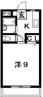 ハイツ江戸川の間取り画像