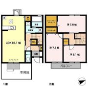 セントラルグレイス B棟の間取り画像