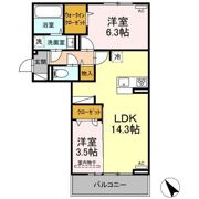 ディアライズ中市二丁目Ⅱの間取り画像