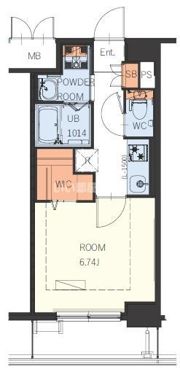ギャラクシー博多駅北の間取り画像