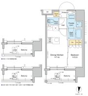 プラウドフラット亀戸ステーションプレイスの間取り画像