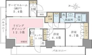 Brillia ist 東雲キャナルコートの間取り画像