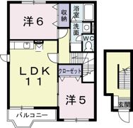ガーデンロイヤルBの間取り画像