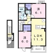 ヴィラ宮の前の間取り画像