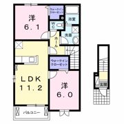ジェルメⅤの間取り画像